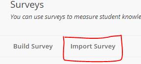 Import a survey